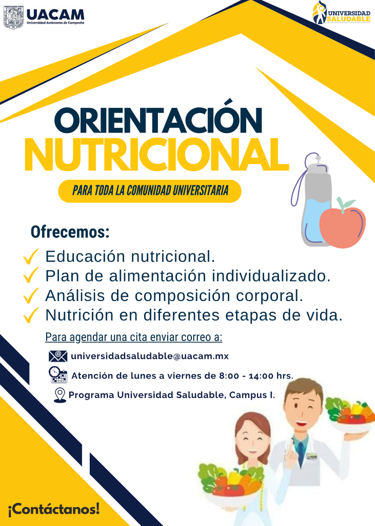 orientación nutricional Programa Univ. saludable